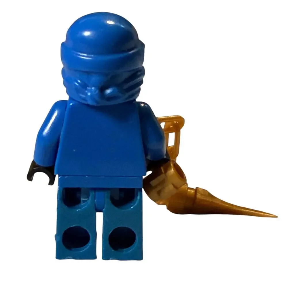 LEGO Ninjago Minifigure Jay Blue Ninja Figure (BROWN SPINNER PRINT) READ